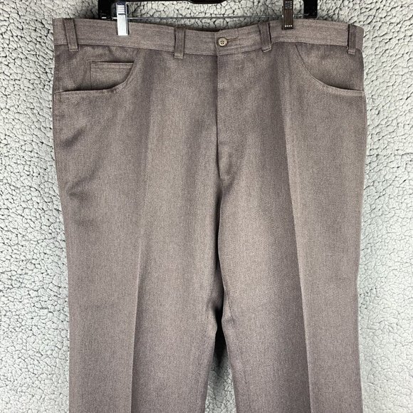 Levis Panatela Sportswear Mens Pants Brown 42X29.5 Wide Leg Vintage 70’s - Picture 4 of 16